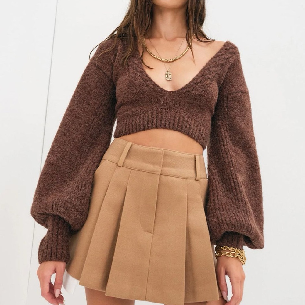 FOR LOVE & LEMONS | Amelia Crop Sweater
